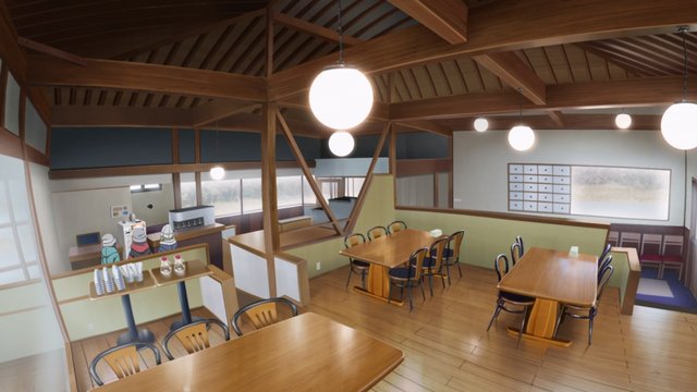 Second floor of the farm produce market